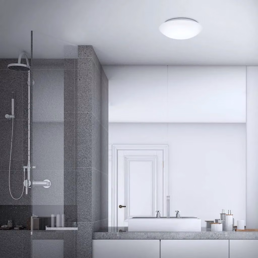 Briloner White LED Ceiling Light with Motion and Dusk Sensor – 5