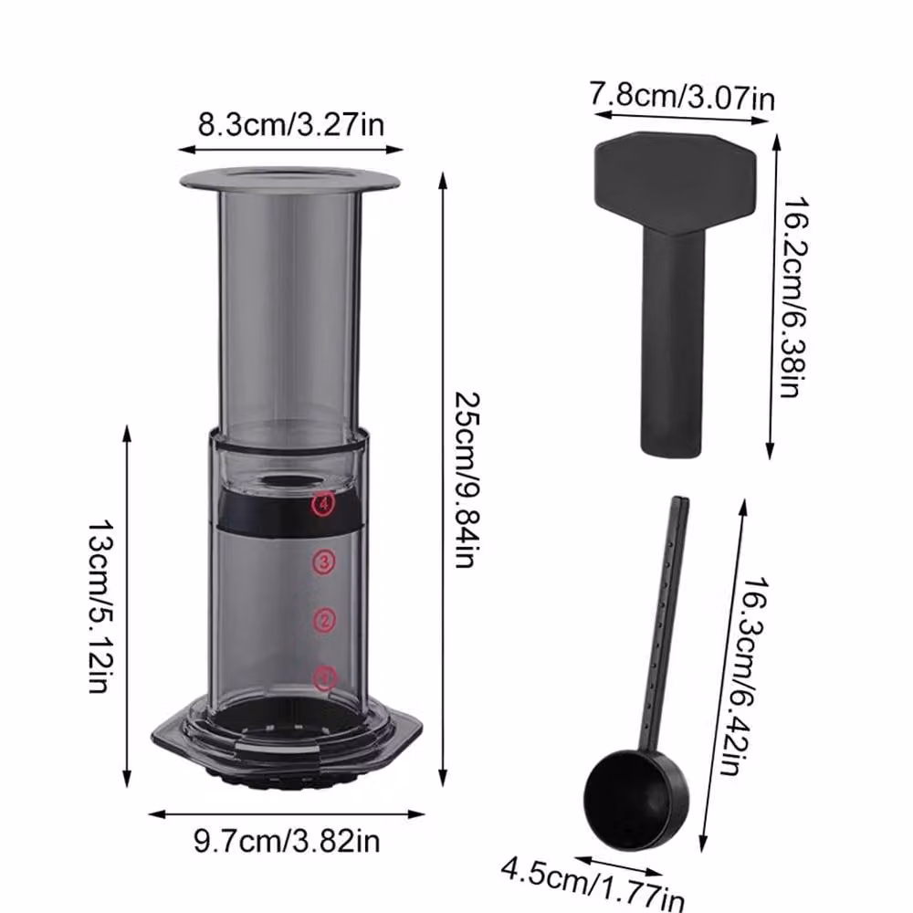 EONLION 3 in 1 Portable Coffee Maker Kit in Black – 2