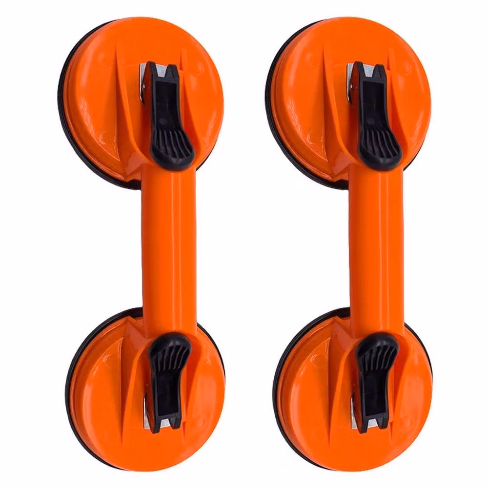 VOGREX Heavy Duty Glass Vacuum Suction Cups, 2 Pieces, Red, 60kg Capacity – 3
