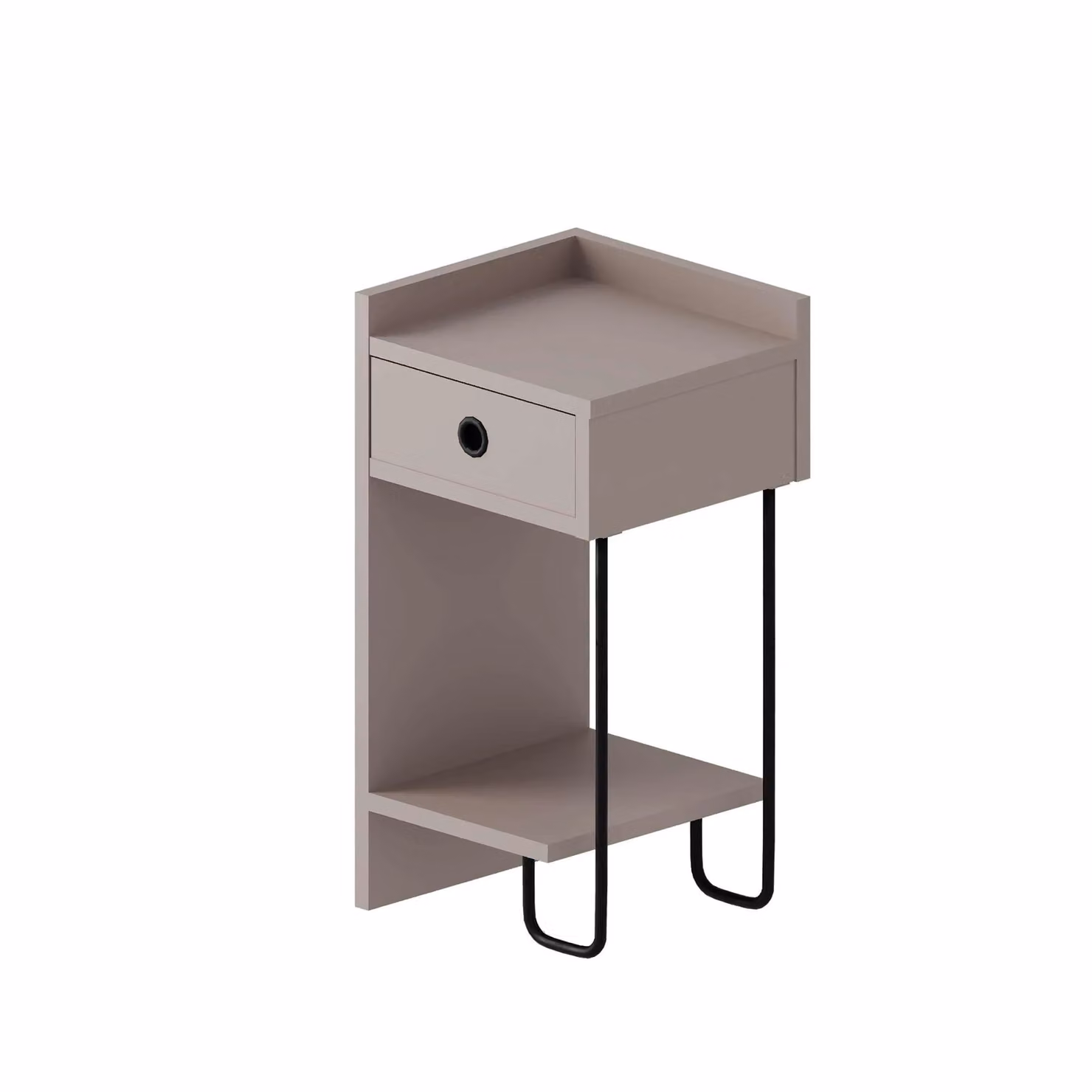 Decortie Sirius Modern Bedside Table Nightstand in Grey – 2