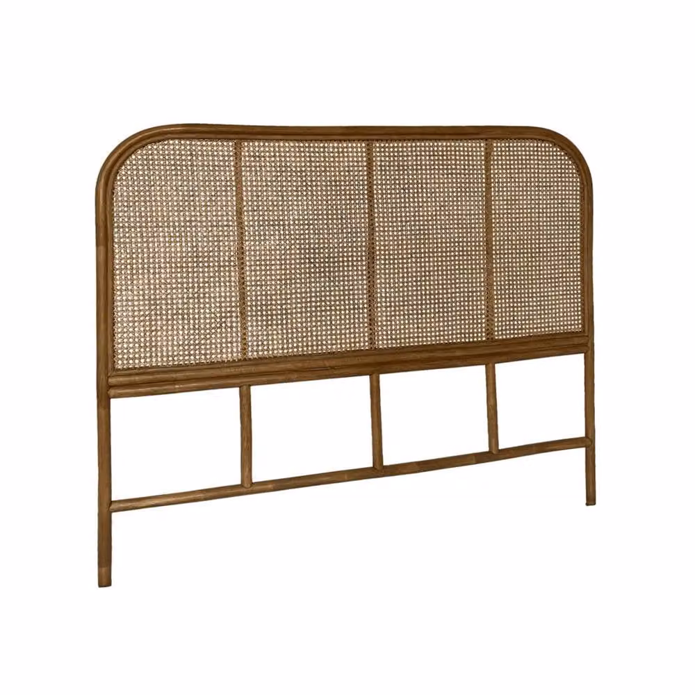 sweeek Dark Brown Rattan and Cane Boho Headboard, EU King Size – 2