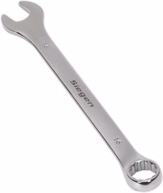 Loops 16mm Combination Spanner in Silver Chrome Vanadium