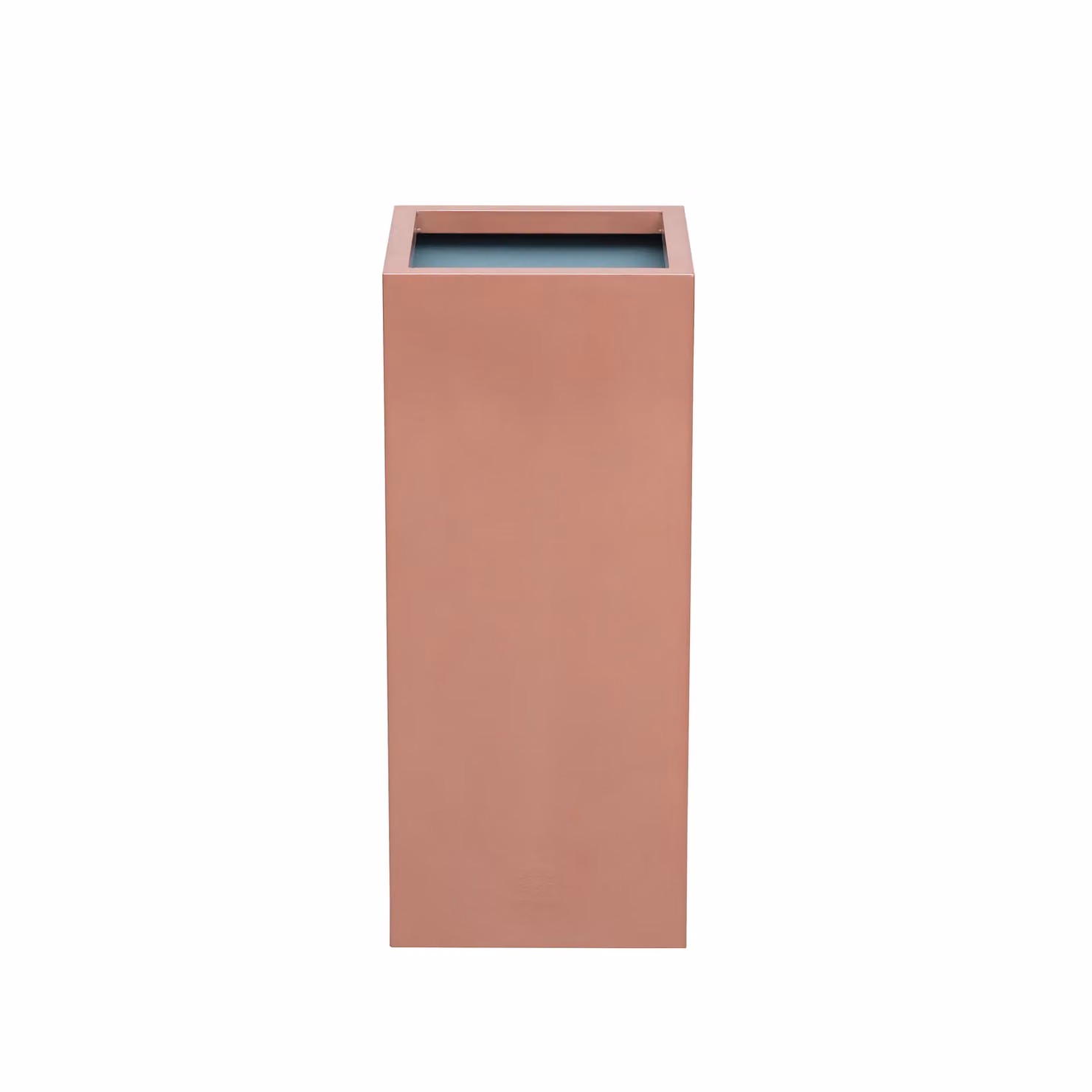Primrose Galvanised Steel Tall Cube Planter in Bronze and Brown, H: 75 cm, W: 32 cm, D: 32 cm – 2