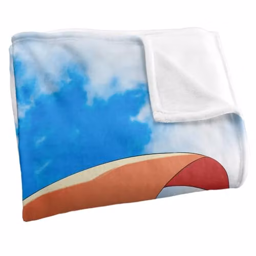 LOGOVISION Superman 2025 Lois Embrace Clouds Super Soft Silky Touch Throw Blanket, White, W/D/H: 152 x 127 cm – 2