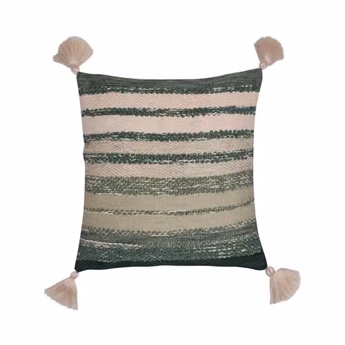Drift Home Grayson Striped Square Outdoor Filled Cushion in Green, W/D/H: 43 x 43 x 43 cm – 2