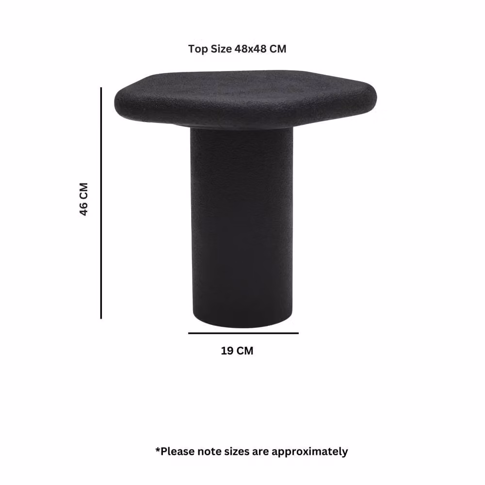 IH Design Baneza Pentagon Shape End Table in Black – 7