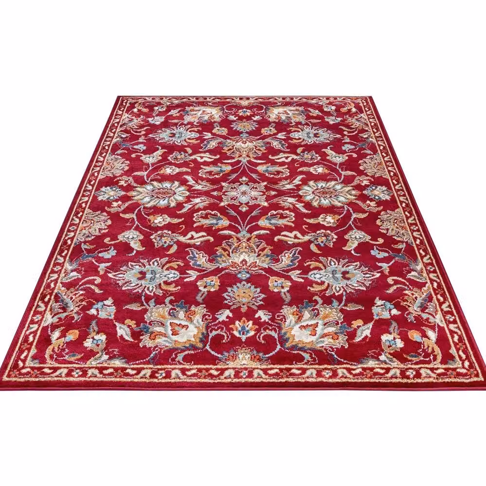 THE RUGS Caracci Orient Rug in Red with Vintage Floral Design, W: 200 cm, L: 280 cm – 3