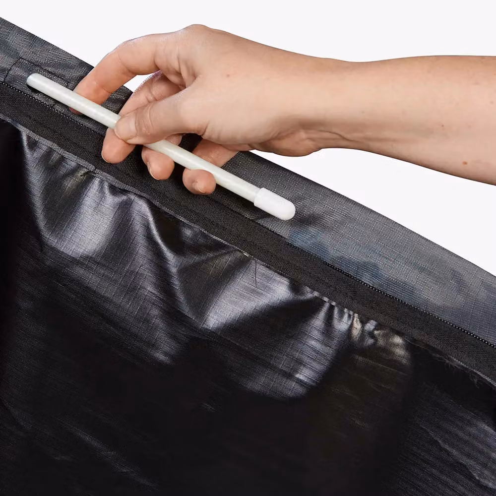 Ruma AeroCover Waterproof Free Arm Parasol Cover in Dark Grey, W: 55 cm, D: 60 cm, H: 250 cm – 4