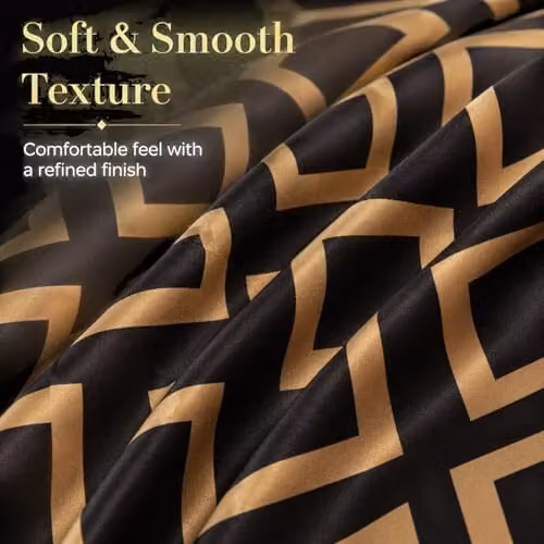 Grace Luxury Mako Satin Silk Reversible Super King Duvet Cover Set with Pillowcases, W/D/H: 260 x 220 x 220 cm – 3