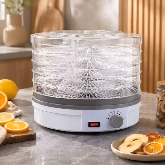 STILVORA Food Dehydrator with 5 Stackable Trays in White