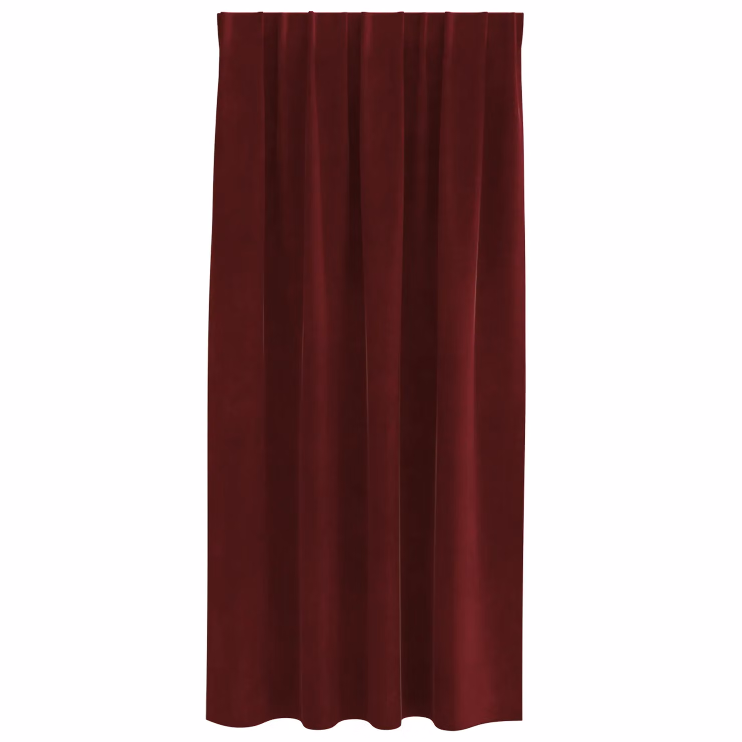 Berkfield Home Wine Red Velvet Blackout Curtains, 2 Pack, W: 140 cm, H: 175 cm – 3