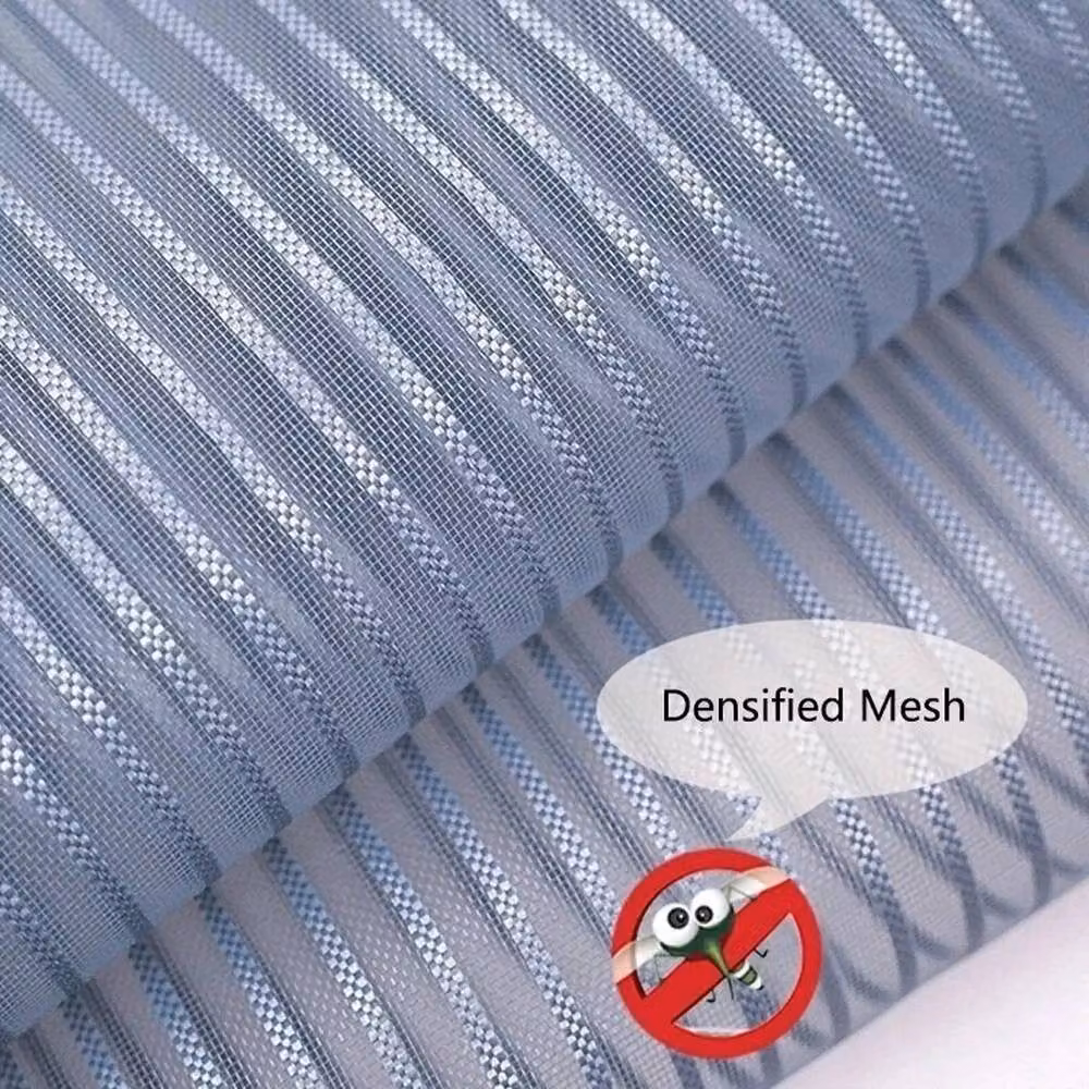 NESTLUNE Magnetic Mesh Mosquito Net Curtain Door in Grey, Width: 100 cm to 150 cm – 3