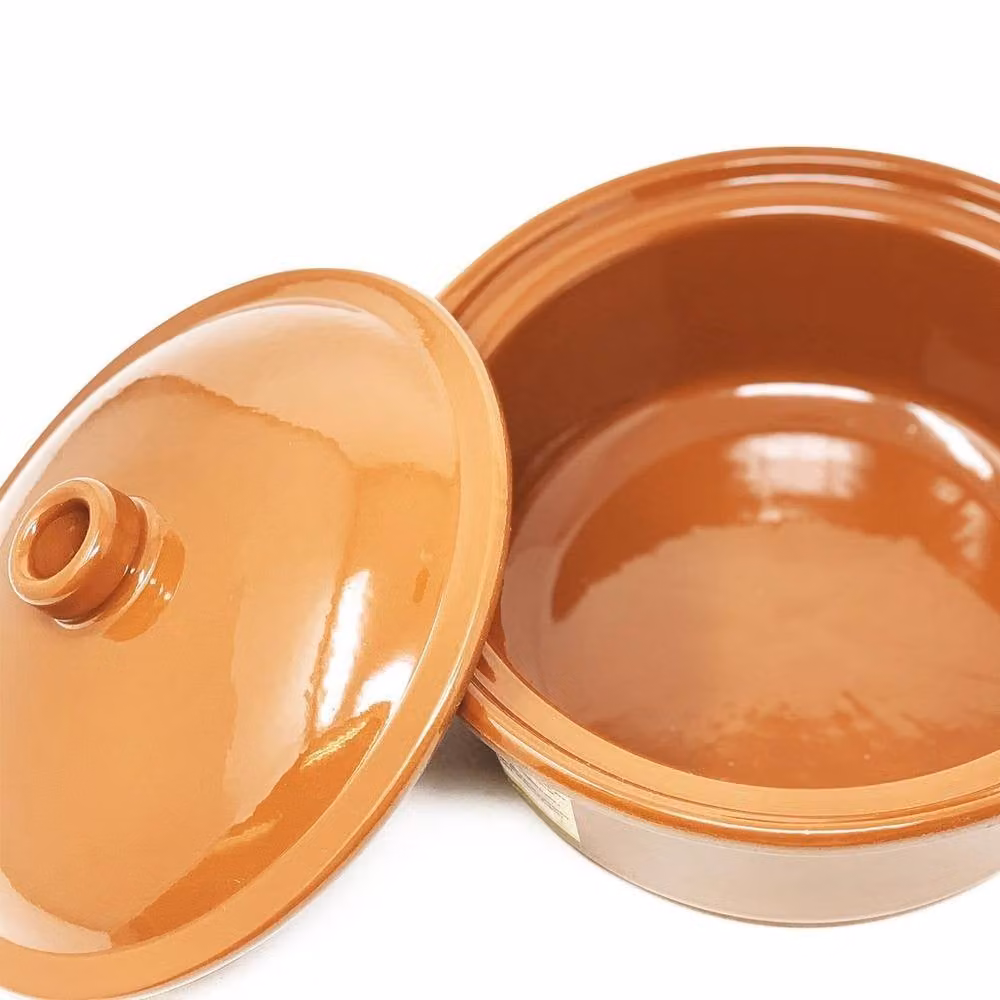 Verano Spanish Ceramics El Toro Brown Glazed Terracotta Round Lidded Casserole Dish, 4.5 l, W: 30 cm, H: 12 cm – 2