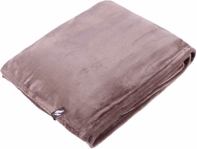 Heat Holders 1.7 Tog Fleece Thermal Blanket in Beige, W/D/H: 180 x 200 cm