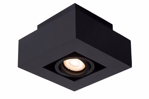Lucide Xirax Black LED Ceiling Spotlight with Dim to Warm Function, GU10, 5W