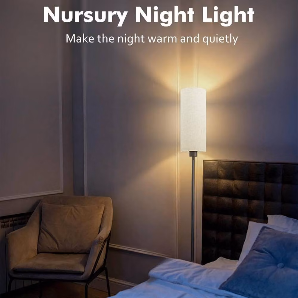 Havendro Black LED Floor Lamp with Dimmable CCT and Magnetic Remote Control – 5