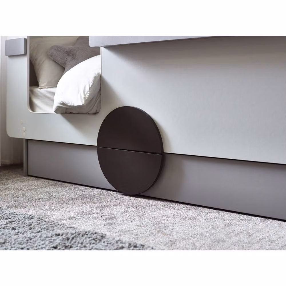 Cheshire Tundra Caravan Bed in Grey and White, Single, W/D/H: 90 x 200 cm – 4