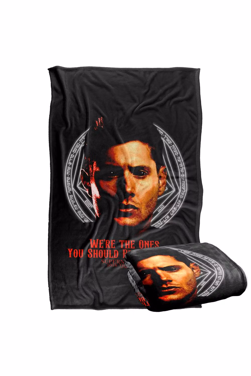 LOGOVISION Supernatural Demon Dean Afraid Super Soft Fleece Throw Blanket, Multicolour, W: 91 cm, D: 147 cm – 6