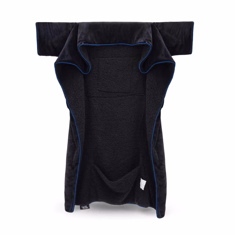 Game Over Store Soul Reaper Black Fleece Gaming Blanket with Sleeves for Adults
