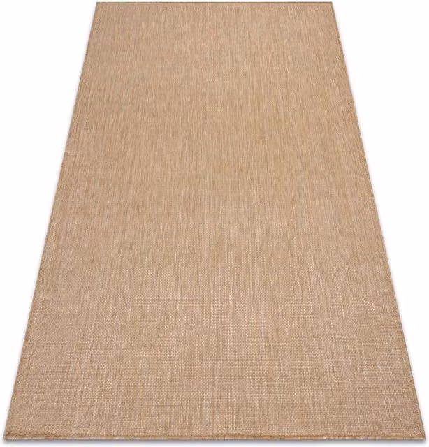 RugsX Sion Beige Rectangular Flat Weave Rug, W: 120 cm, D: 170 cm