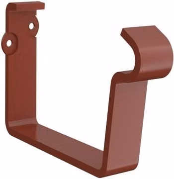 Lindab Rectangular Steel Gutter Fascia Bracket, Red
