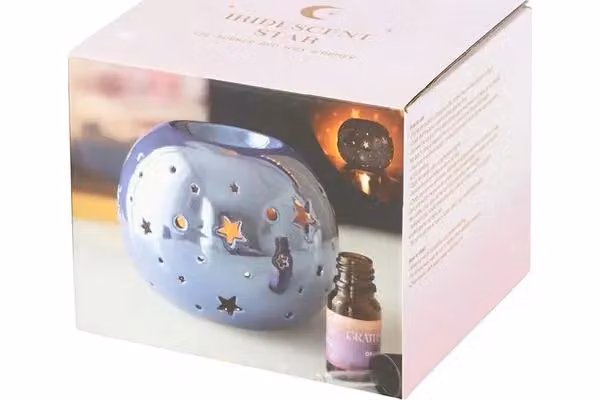 KDMD Purple Iridescent Ceramic Star Oil Burner and Wax Warmer – 4