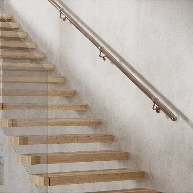 Rothley Baroque Antique Copper Wall Mounted Stair Hand Rail Kit, 3.6m