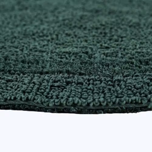 Homescapes Luxury Semi Circle Cotton Bath Mat, Green, W/D/H: 80 x 50 x 1 cm – 4