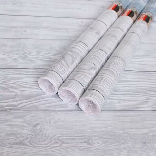 dc fix Shabby Wood Grey Self Adhesive Vinyl Wrap for Kitchen Doors and Worktops, Pack of 3, W: 67.5 cm x L: 2 m