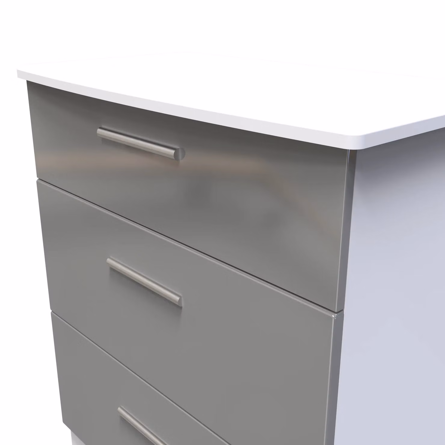 Ready Assembled 2 U Windsor 3 Drawer Deep Chest in Light Grey – 3