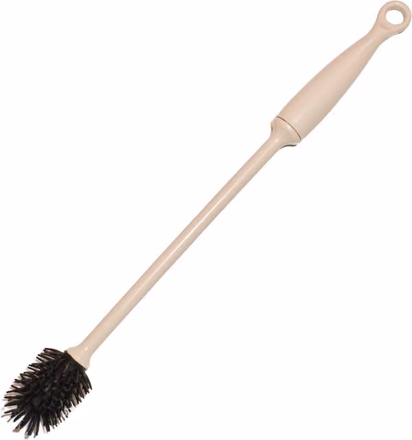 Greener Cleaner Plastic Bottle Brush in Beige and White