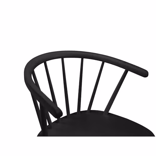 Julian Bowen Modena Set of 2 Black Scandinavian Rubberwood Dining Chairs W/D/H: 54.5 x 52 x 76 cm – 3