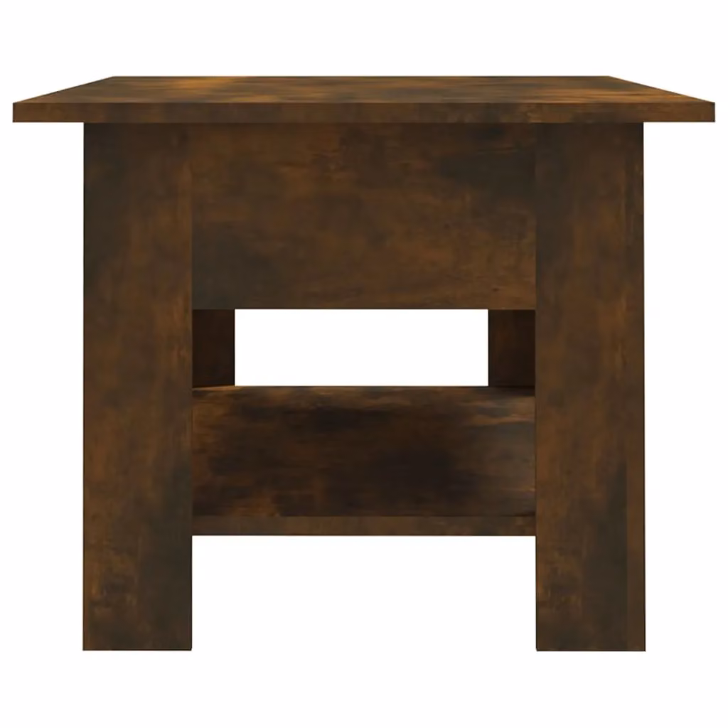 Berkfield Home Modern Rectangular Coffee Table in Smoked Oak Brown, W/D/H: 102 x 55 x 42 cm – 3