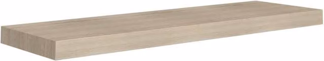 Berkfield Home Floating Wall Shelf in Light Oak, W: 80 cm, D: 23.5 cm, H: 3.8 cm – 1
