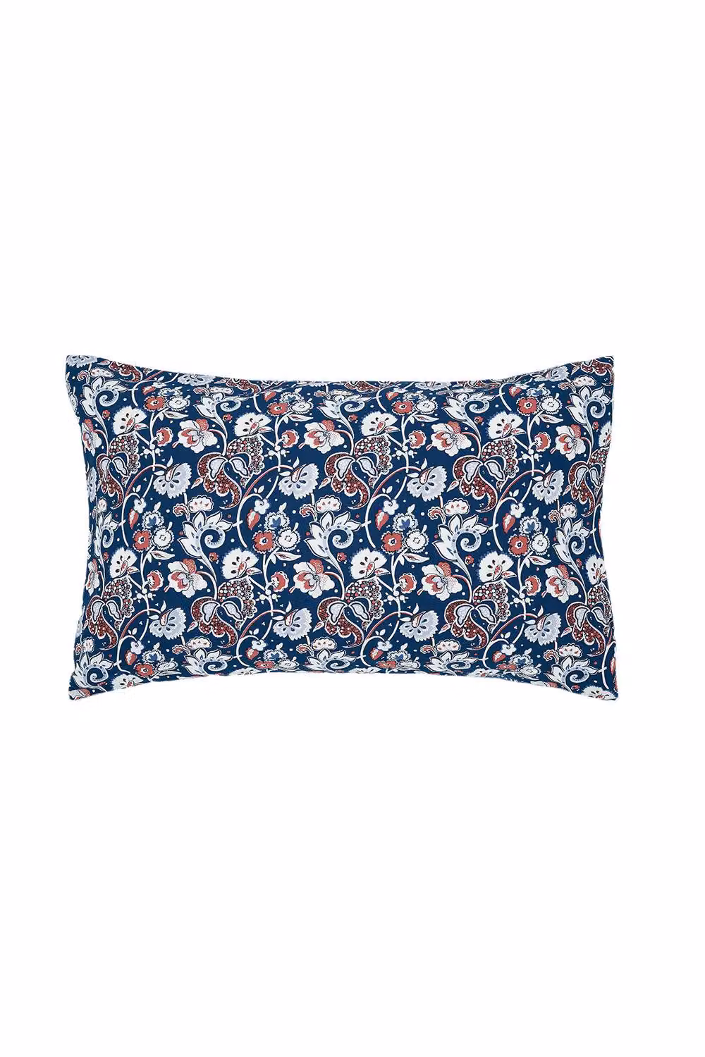 Helena Springfield Lawrence Reversible Cotton Duvet Cover and Pillowcase Set in Blue and Red Floral Design, W: 140 cm, L: 200 cm – 2