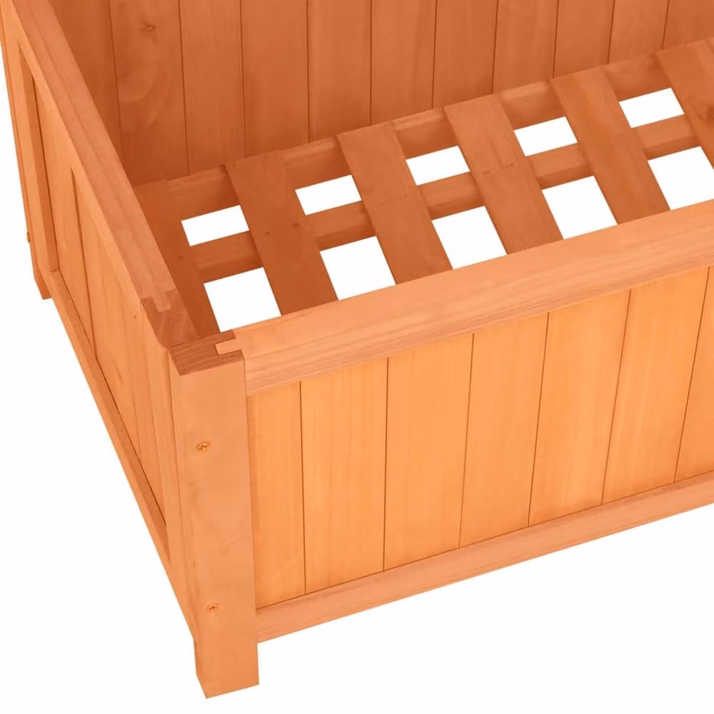 Berkfield Home Brown Solid Firwood Garden Trellis Planter W/D/H: 70 x 30 x 135 cm – 2