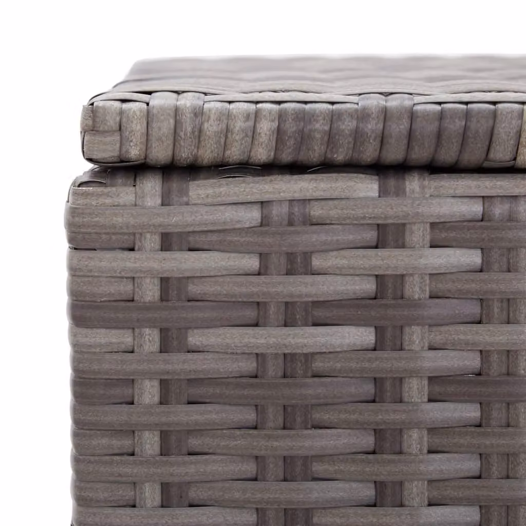 Berkfield Home Grey Poly Rattan Garden Storage Box W/D/H: 100 x 50 x 50 cm – 3