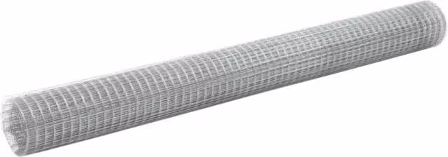 Berkfield Home Galvanised Steel Chicken Wire Fence Mesh, Silver, 10 x 1.5 m