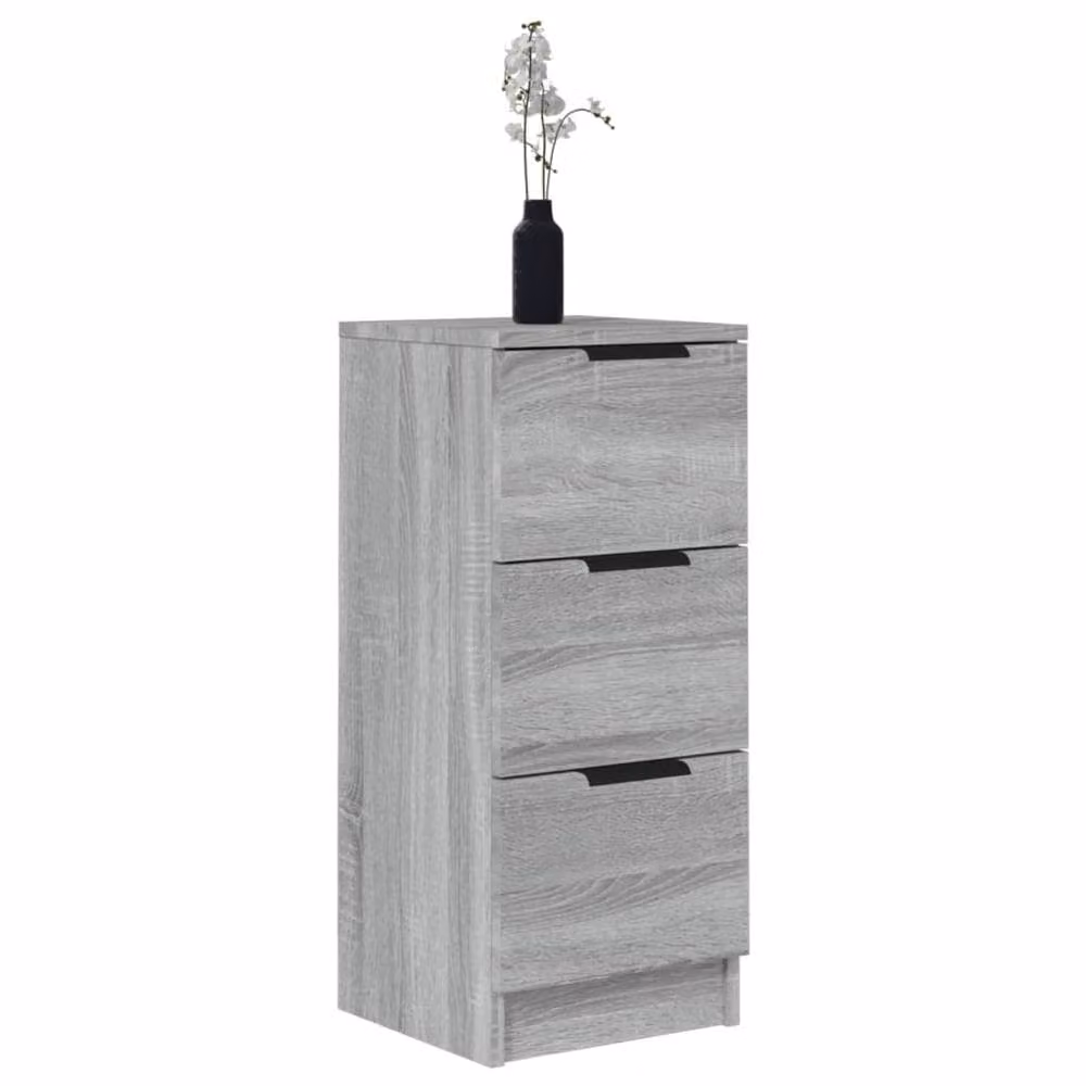 Berkfield Home Grey Sonoma Sideboard in Matt MDF, W/D/H: 30 x 30 x 70 cm – 2
