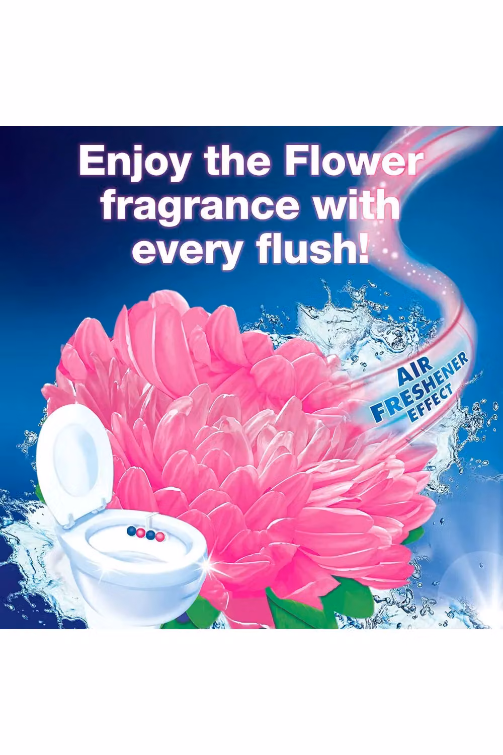 Bloo Power Active Toilet Rim Block Fresh Flowers and Lemon, 5 x 50g, Blue – 3