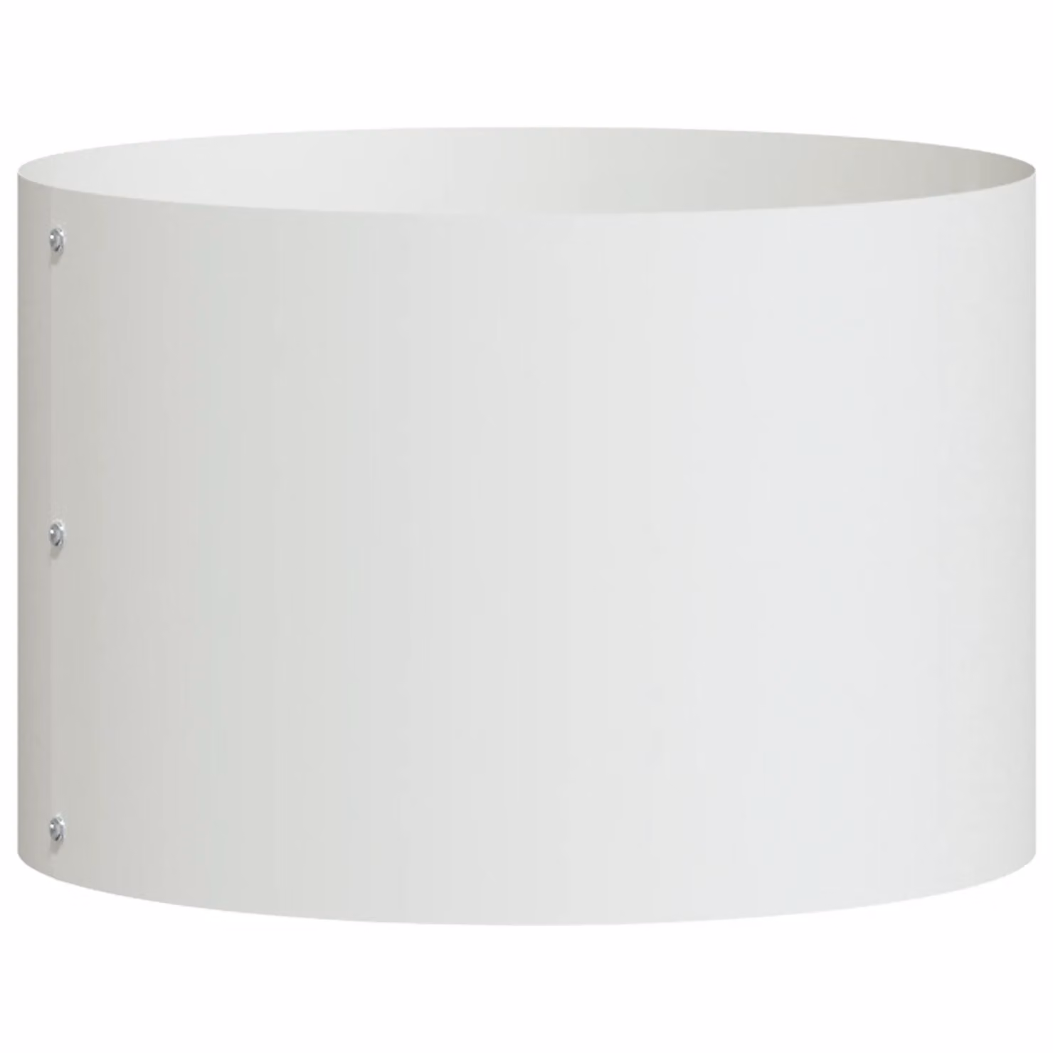 Berkfield Home White Metal Decorative Planter Pot for Indoor Plants – 2