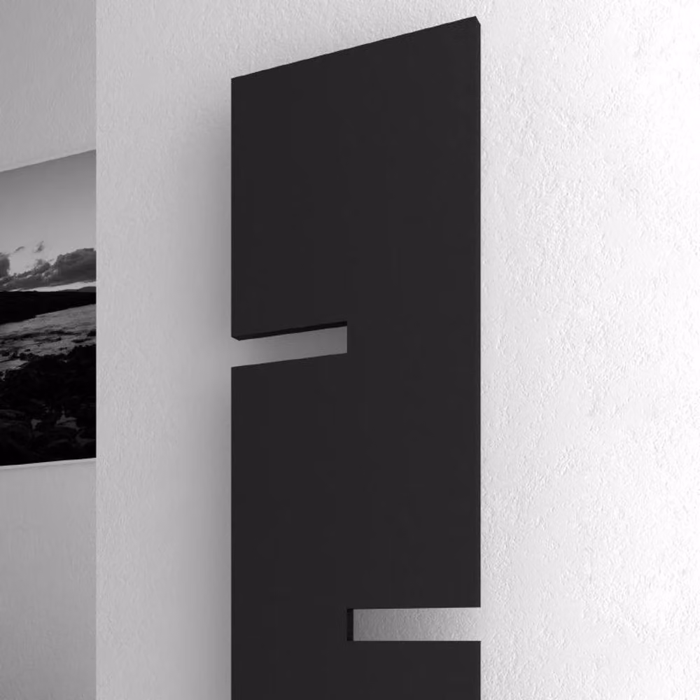 Reina Fiore Designer Radiator in Anthracite Grey, H: 179 cm, W: 49 cm – 3