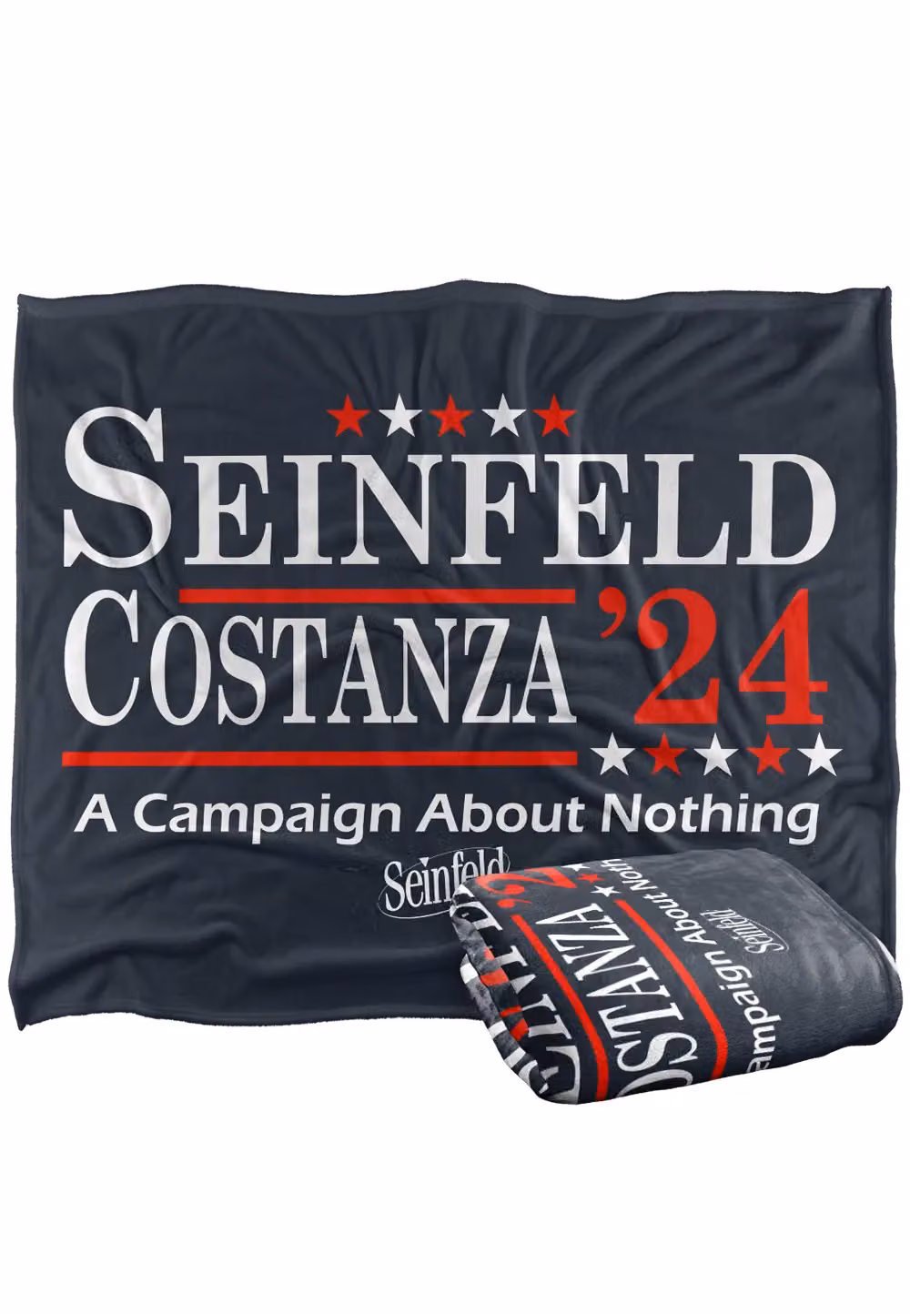 Warner Brothers Seinfeld Costanza 24 Super Soft Microfibre Throw Blanket, White, W/D: 152 x 127 cm – 7