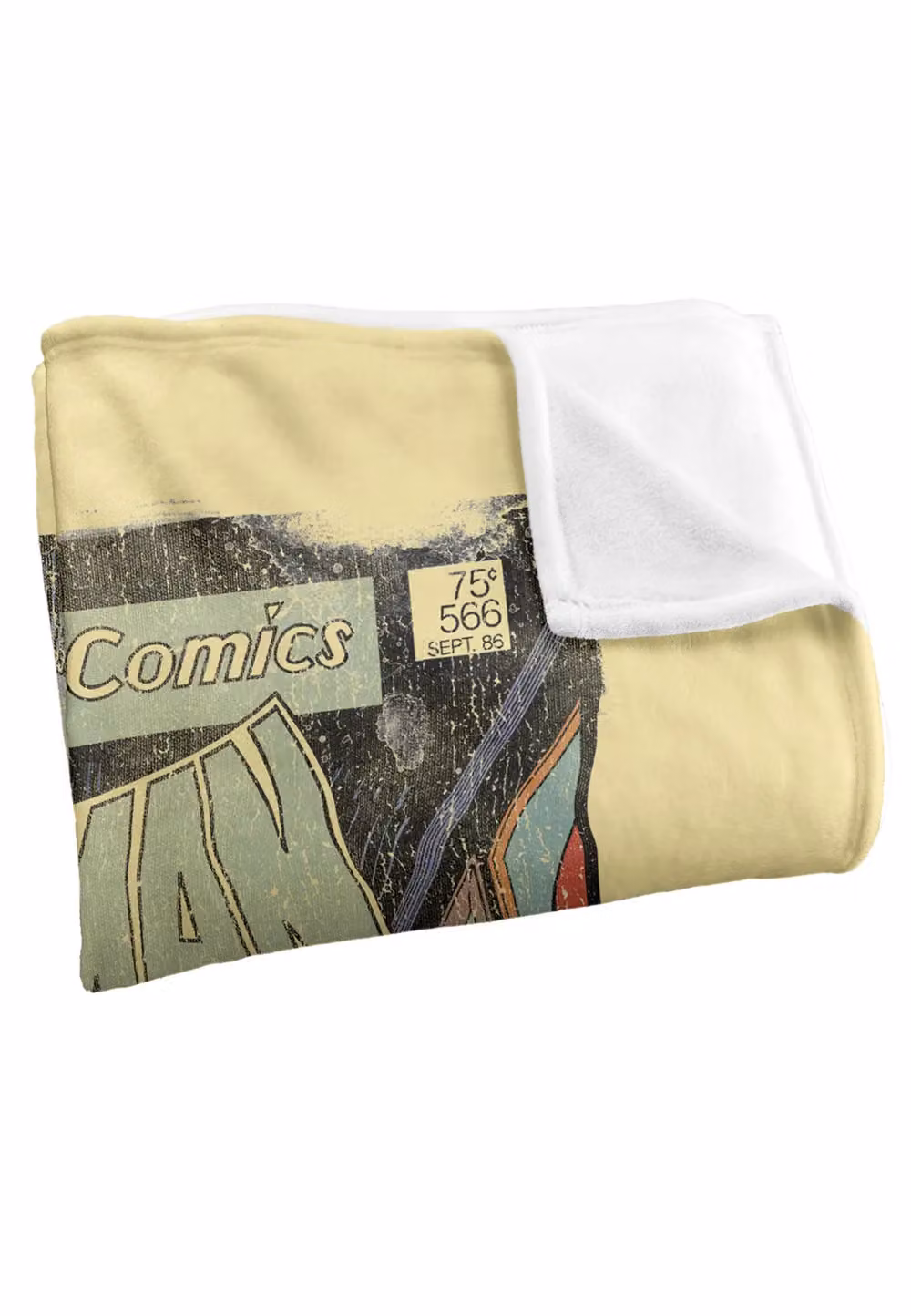 DC Comics Batman Rogues Gallery Cover Blanket in White and Multicolour, W: 152 cm, D: 127 cm – 2