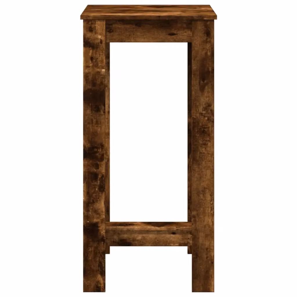 Berkfield Home Bar Table in Smoked Oak Brown, W/D/H: 51 x 50 x 103.5 cm – 4
