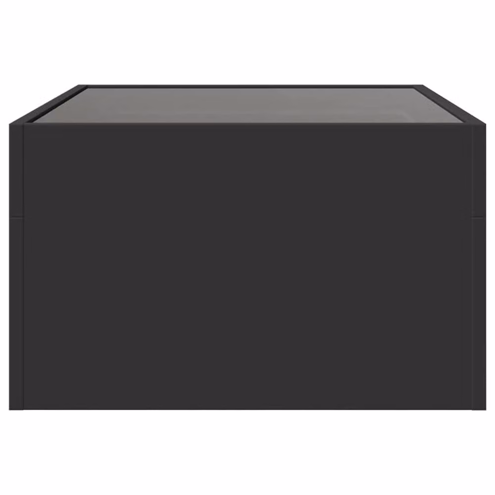 Berkfield Home Infinity LED Decorative Coffee Table in Black, W: 70 cm, D: 50 cm, H: 30 cm – 4