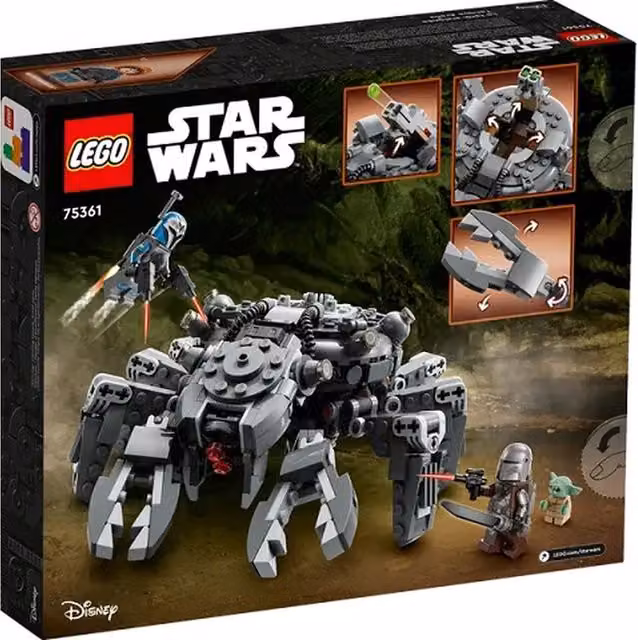 LEGO Star Wars Spider Tank 75361 Building Set, Grey