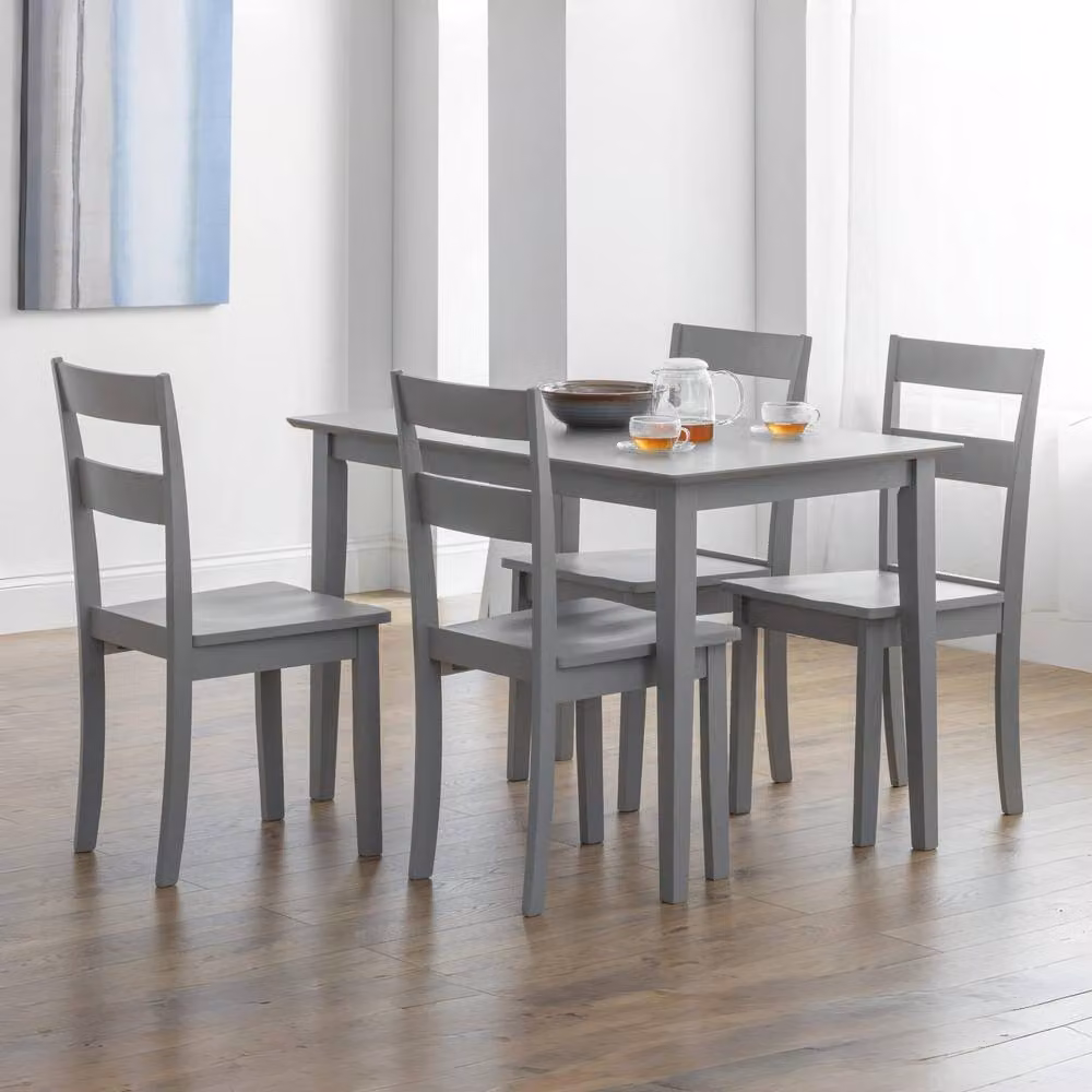 Cheshire Stonebridge Modern Lacquered Dining Chairs, Set of 2, Grey – 2