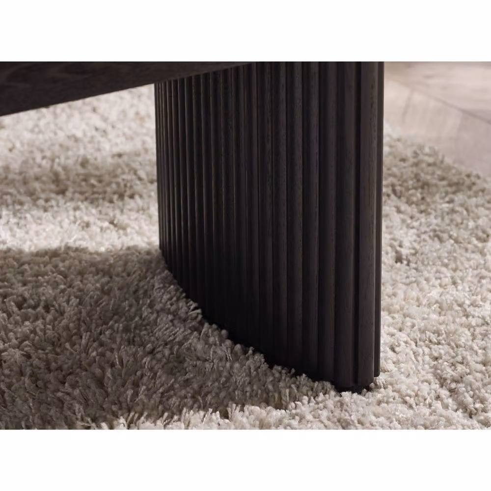 Cheshire Lauriston Fluted Compact Coffee Table in Black Ash – 5