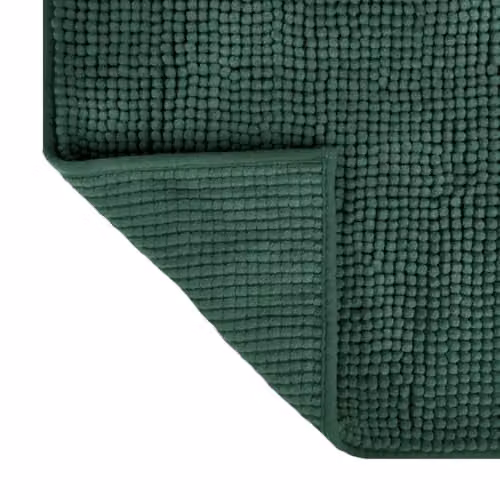 Allure Bath Fashions Chenille Microfibre Non-Slip Bath Mat, Green, W: 80 cm, D: 50 cm – 3